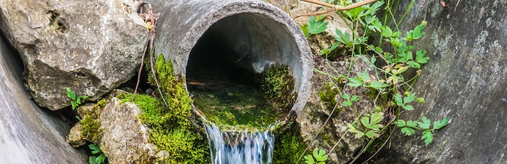 A waste water drainage pipe