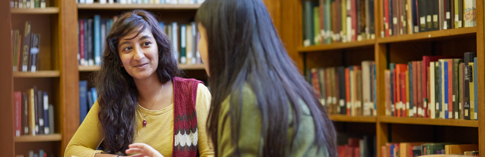 Students in library