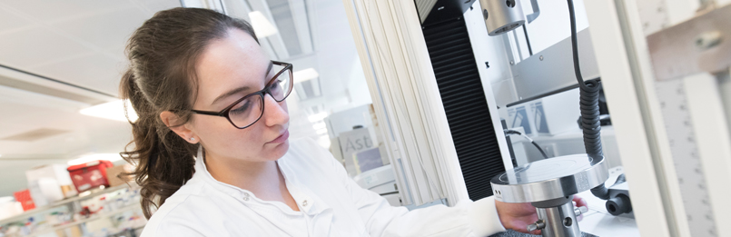 Student in laboratory