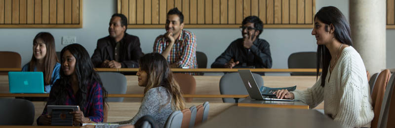 students in moot court room