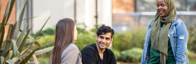 Students on campus