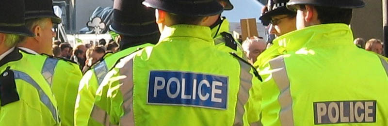 Policemen on duty