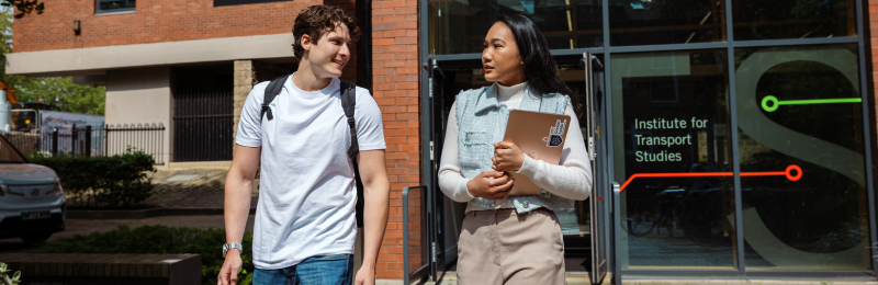 Students outside the institute of transport studies