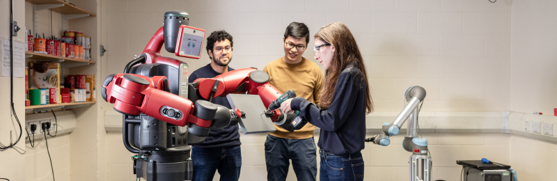 Students with Baxter Robot